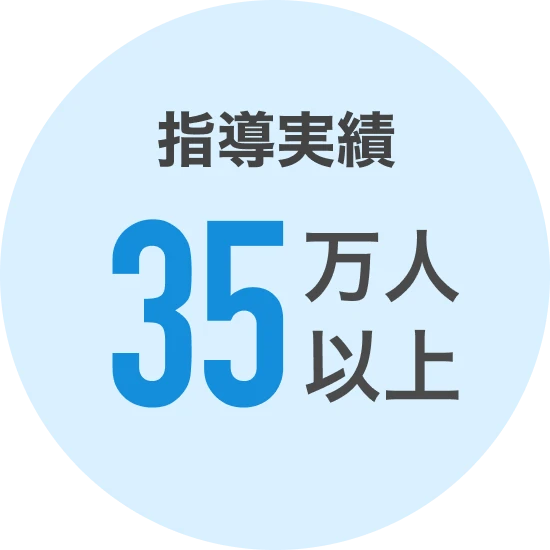 指導実績35万人以上